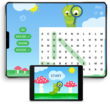 Game displaying on tablet